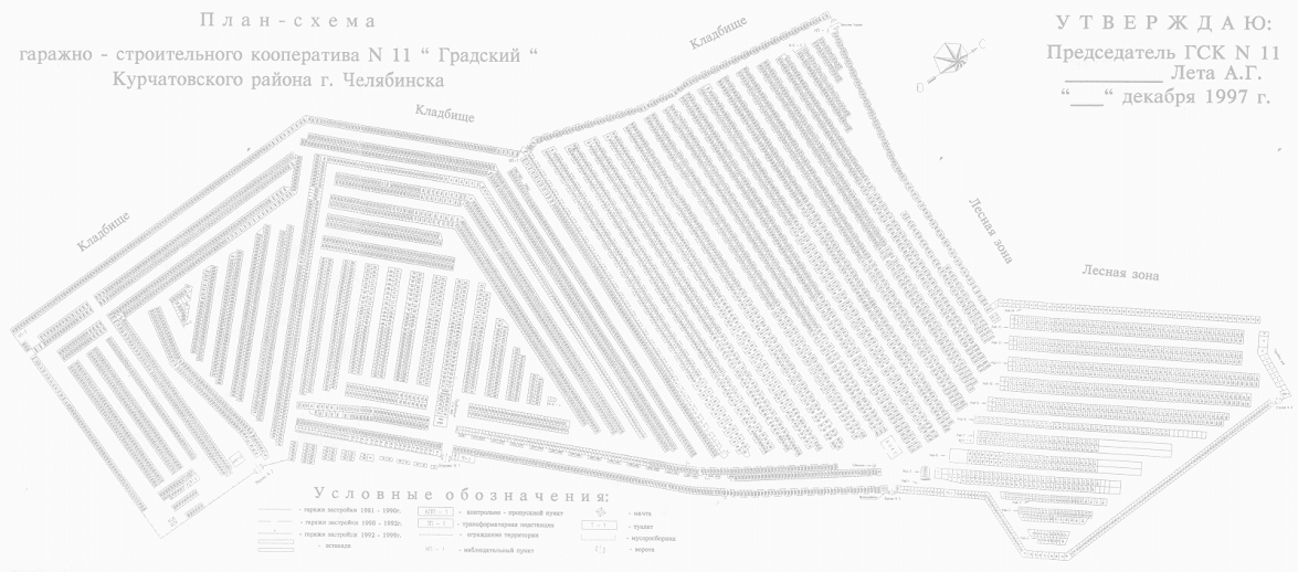 План гск градский